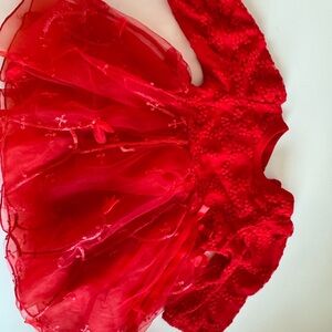 Baby Girl Red Dress Size 6 mos